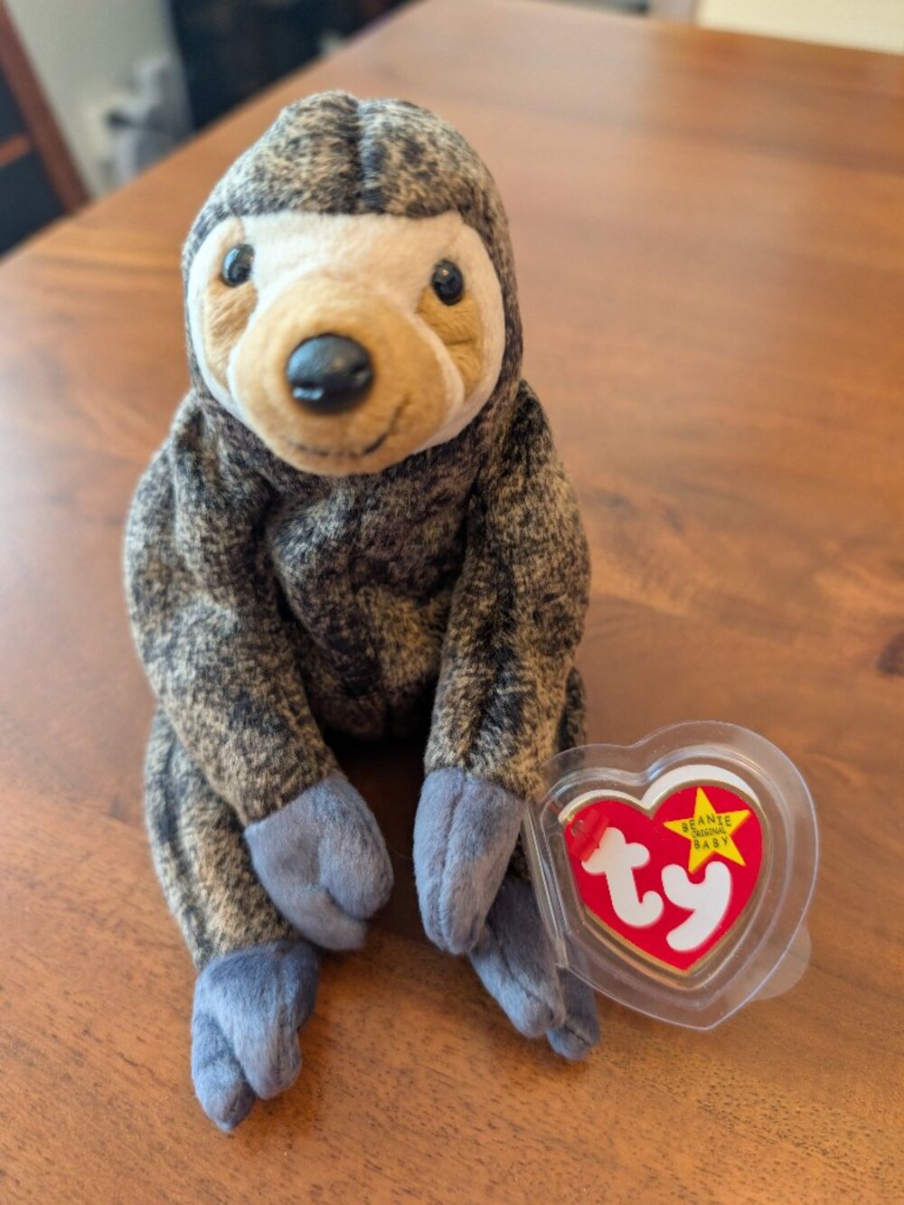 TY Beanie Baby “Slowpoke” Sloth 🦥 | Vintage Plush w/ Tag Protector 1999